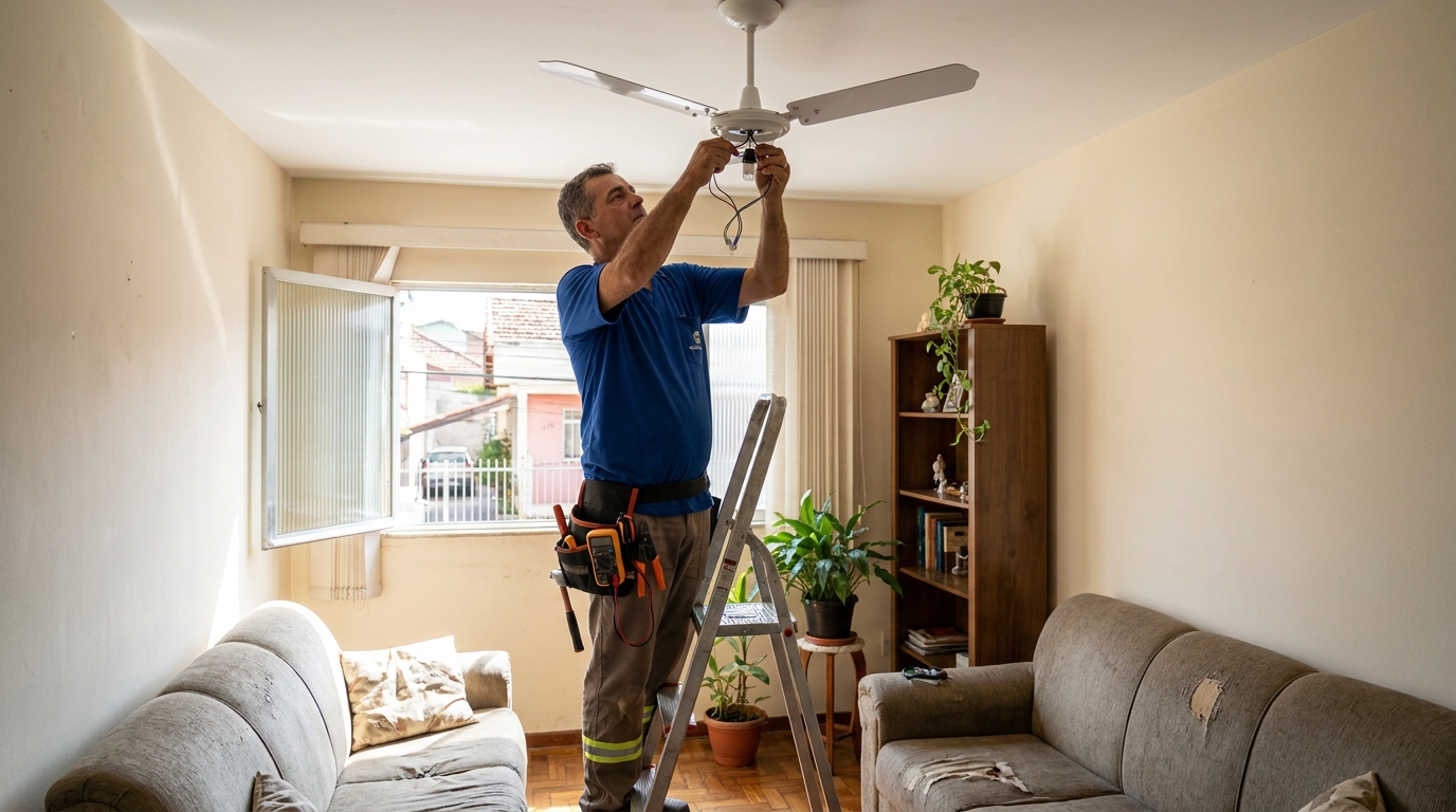 Instalação de Ventilador de Teto perto de mim em Guarulhos‑SP